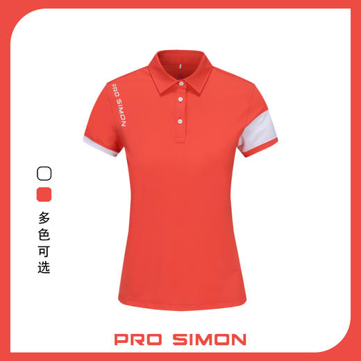 BMS-302A（PROSIMON高尔夫春夏女款时尚运动翻领POLO衫） 商品图0