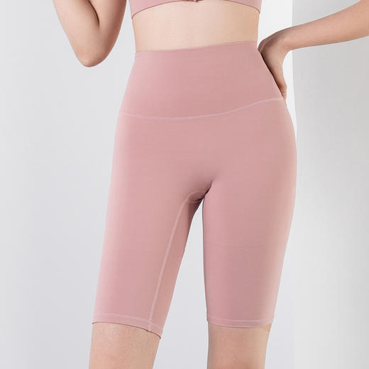 【限时秒】YOGACODE火树银花/高强度前拉链假两件一体式高腰提臀无T线运动瑜伽短裤套装YCDS477+YCDS424 商品图10