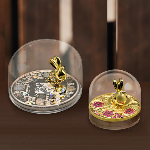 【澳门钱币学会】2023年3D立体兔年纪念章 商品图0