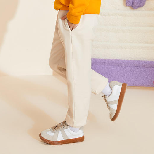 mettekids儿童裤子男童秋装2022新款休闲长裤女童纯棉运动裤 商品图3