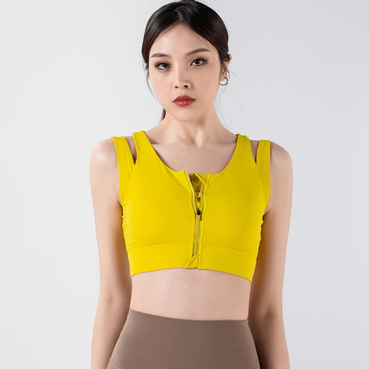 【限时秒】YOGACODE火树银花/高强度前拉链假两件一体式高腰提臀无T线运动瑜伽短裤套装YCDS477+YCDS424 商品图4