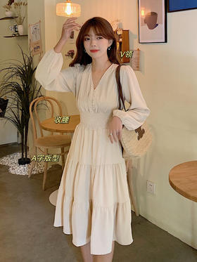 Im Presionismo法式气质收腰茶歇裙