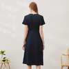 EITIE爱特爱夏季新款洋气复古V领修身显瘦简约百搭气质连衣裙7007712 商品缩略图4
