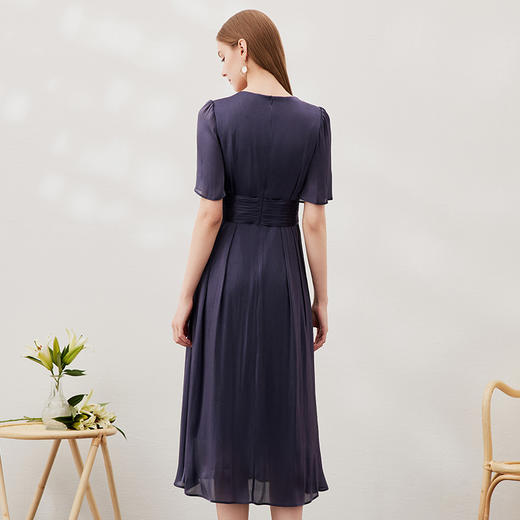 EITIE爱特爱夏季新款束腰优雅显瘦礼服连衣裙7077702 商品图4