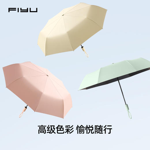 日本FIYU 一键开合，黑胶防晒抗紫外线 八骨强抗风 使用更存便 商品图2