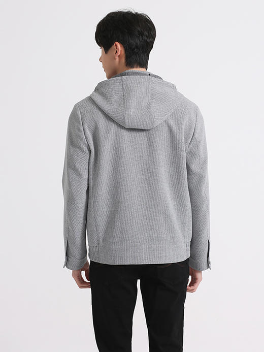 callisto丁香灰千鸟格连帽夹克 SSFEJ025C 商品图5