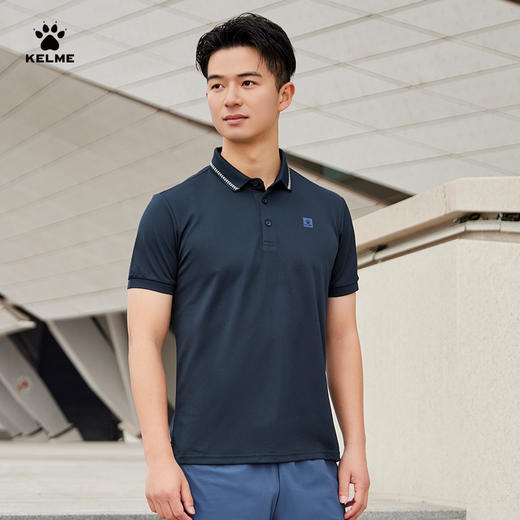 KELME卡尔美polo衫男士2023夏季新款时尚透气上衣运动翻领短袖T恤 商品图1