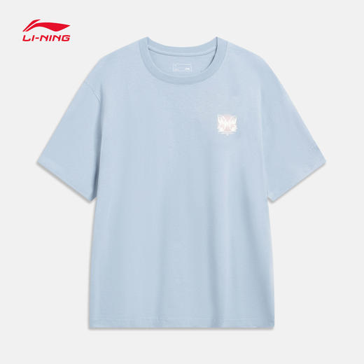 【XL/2XL断码】李宁 2023夏季新品樱花系列国潮男女情侣同款棉短袖文化衫AHST205【库存有限，如无货将做退款，介意慎拍！】 商品图0