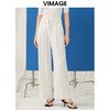 VIMAGE纬漫纪春季新款气质通勤百搭显瘦高腰休闲直筒裤子V1905507 商品缩略图0