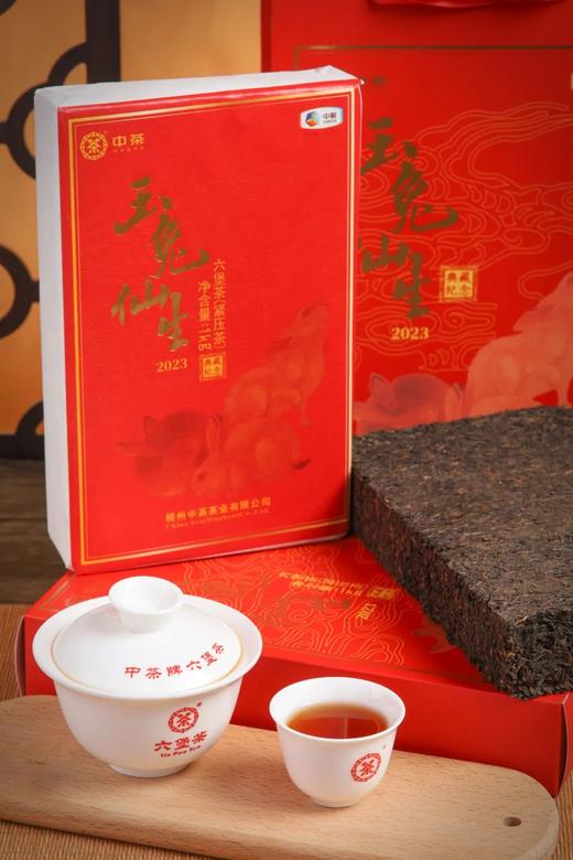 中茶 玉兔仙生六堡茶砖（2022） 1KG 商品图2