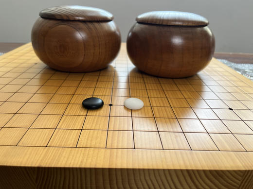 3厘米厚实木新榧棋盘+整木独木酸枣木罐+新云子 商品图1