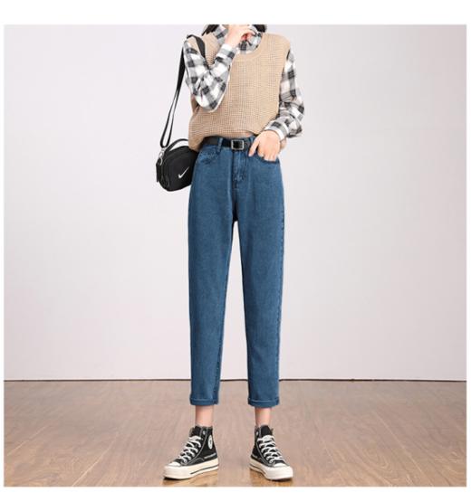 高腰老爹哈伦牛仔裤8580（赠皮带）🌸 简约、随性🥰不论是穿它出门逛街💪还是通勤上班👉总能让整体搭配更加时髦吸睛👀大方又显气质‼️ 商品图2