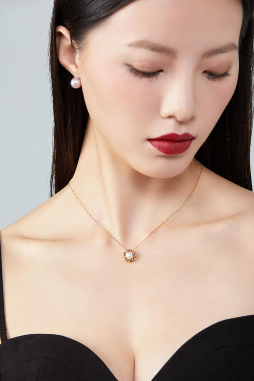 Pearl moments桃花朵朵 珍珠项链 商品图1