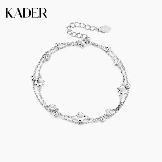 卡蒂罗四叶草双链手链女生纯银轻奢小众2023年新款送闺蜜生日礼物 商品图0