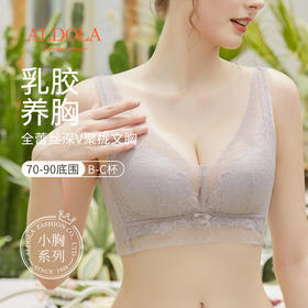 雅黛丽内衣女小胸聚拢显大文胸无钢圈蕾丝性感胸罩