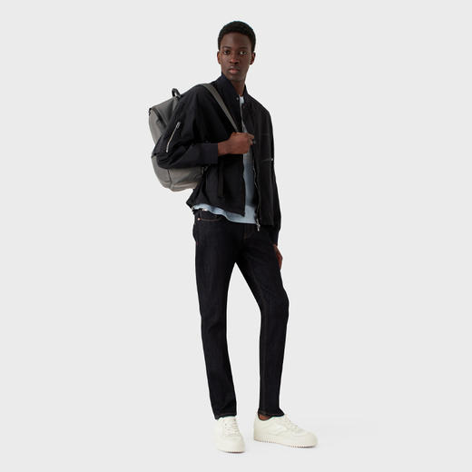 EMPORIO ARMANI 阿玛尼 男士棉质修身针织休闲牛仔裤 黑色 3R1J06 1DPXZ 0941 商品图3
