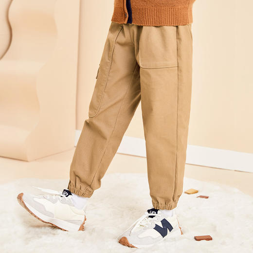 mettekids儿童裤子童装男童长裤2022春秋新款休闲洋气时髦休闲裤 商品图2