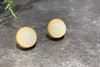【御珠宫坊】金镶羊脂玉耳钉 商品缩略图2