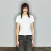 NUTH“轻装”｜纯色圆领T恤分割线设计通勤百搭短袖上衣女 商品缩略图1
