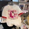 「六款可选」少女感草莓熊短袖T恤 女小香风圆领上衣ins2023夏季宽松体恤衫 商品缩略图0