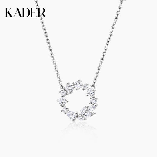 卡蒂罗麦穗花环项链女纯银轻奢小众2023年新款设计送闺蜜生日礼物 商品图0