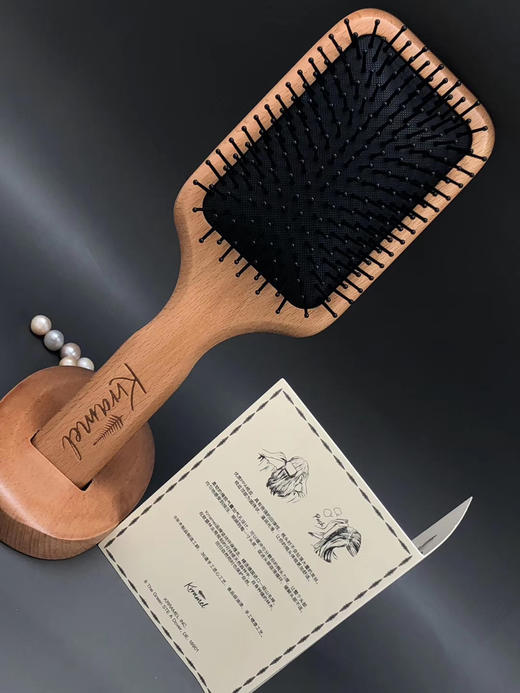 美国Krramel 棵沐榉木气垫梳 舒适按摩头皮 商品图5