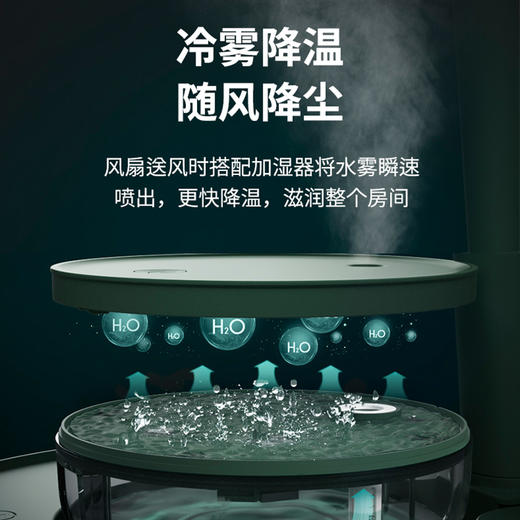 爱登E908收纳循环扇 自动摇头空气循环扇 8000Amh电池无需插电 磁吸遥控器 高度随意调节 商品图5