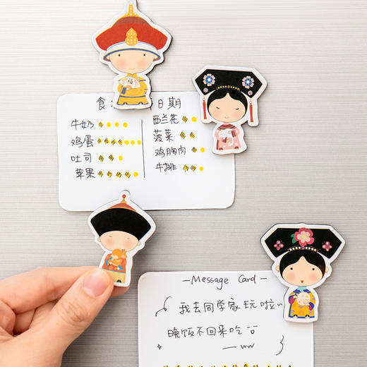 【故宫家居】帝后全家福纸质冰箱贴创意磁贴 商品图4