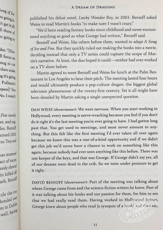 【中商原版】猛火杀不了龙：权游官方不为人知的故事 英文原版 Fire Cannot Kill a Dragon: Game of Thrones James Hibberd 商品图8