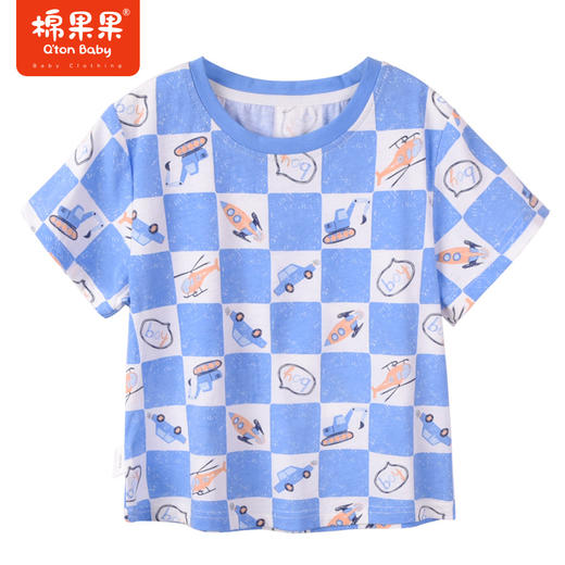 棉果果商场同款男童男宝夏季新品短袖T恤M212140223286 商品图2