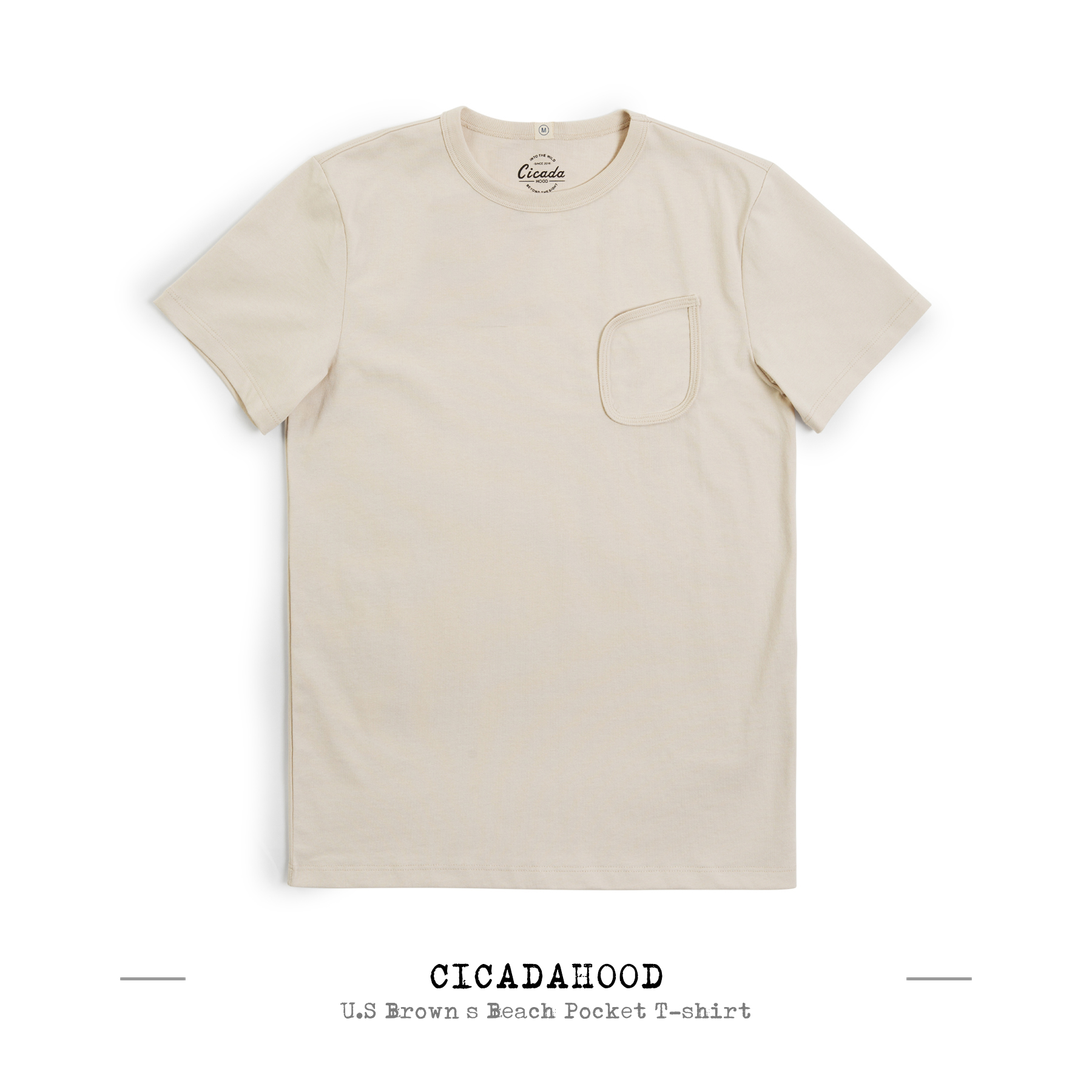 Cicadahood U.S Brown’s Beach Pocket T-shirt 美式复古运动T恤