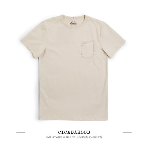 Cicadahood U.S Brown’s Beach Pocket T-shirt 美式复古运动T恤 商品图0