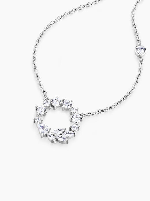 卡蒂罗麦穗花环项链女纯银轻奢小众2023年新款设计送闺蜜生日礼物 商品图3