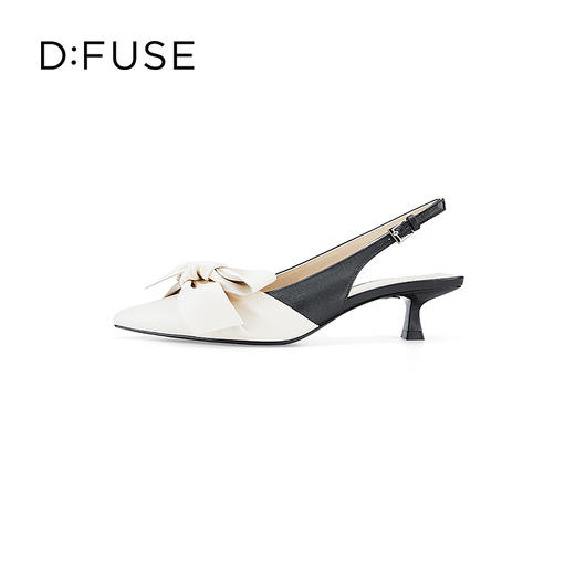 DFuse迪芙斯2023春季新款羊皮尖头蝴蝶结单鞋凉鞋女鞋DF31114043 商品图1