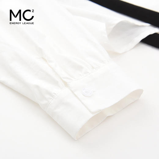 女装翻领假两件条纹拼接长袖衬衫C3212356 商品图3