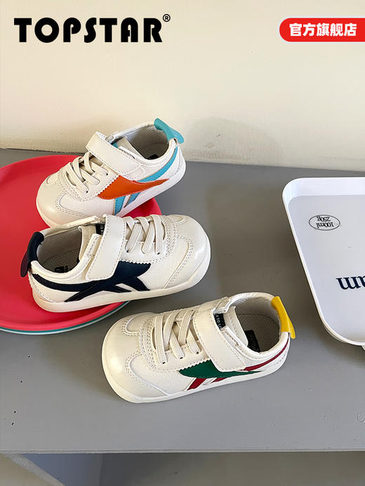 TOPSTAR经典鬼冢虎软底魔术贴男女童运动鞋1639 商品图4