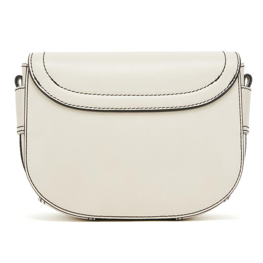 Chloe 蔻依 SEE BY CHLOE 女士LOGO字母印花单肩斜挎包马鞍包 米白 商品图2