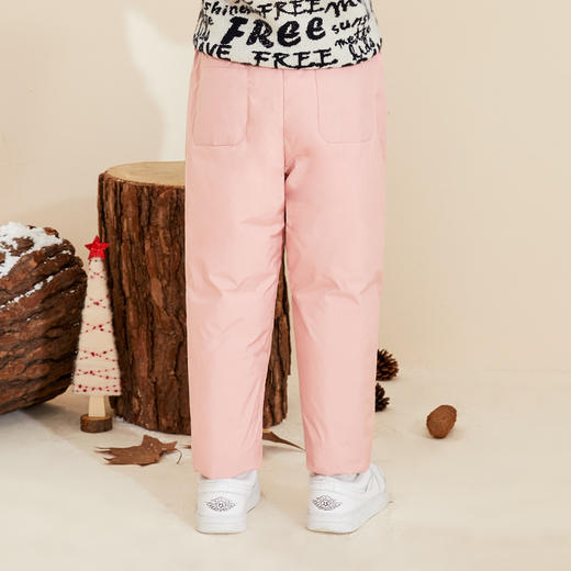 mettekids儿童羽绒裤冬季白鹅绒童装男童女童轻便加厚运动外穿裤 商品图2