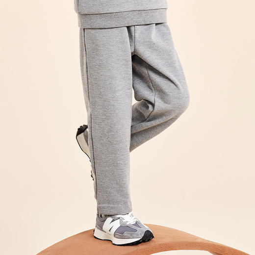 mettekids男童裤子秋新款加绒长裤儿童宽松卫裤童装运动休闲裤 商品图2