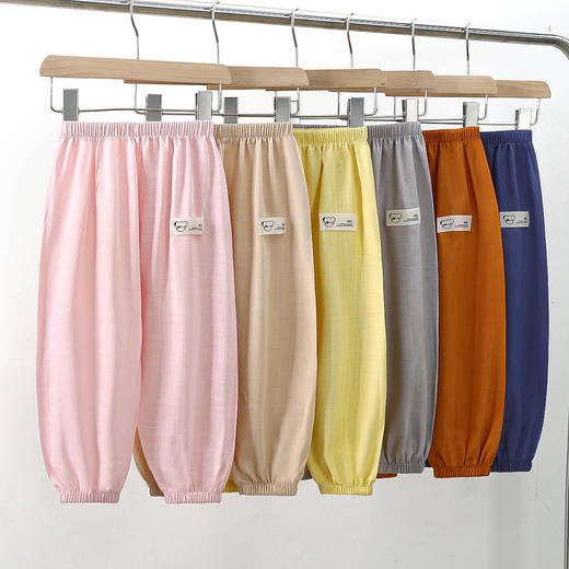 【宝宝轻薄防蚊休闲裤】儿童防蚊裤男女宝宝灯笼裤新款春夏季休闲运动九分裤 商品图0