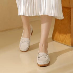 西村名物2023春季新款通勤舒适单鞋百搭可爱圆头经典复古鞋T23AE12561