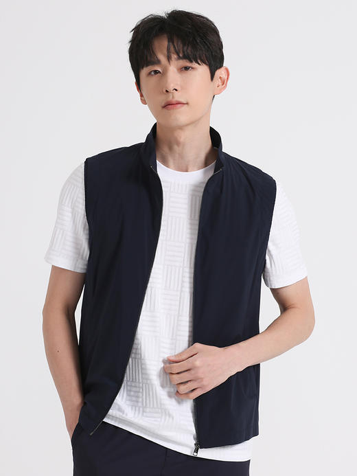 callisto藏青锦纶混纺夹克 SSFVT155C 商品图0