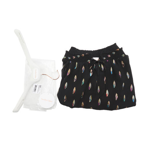 SEE BY CHLOE 女士黑色真丝刺绣长袖一字肩上衣 CHS22SHT03022 商品图2