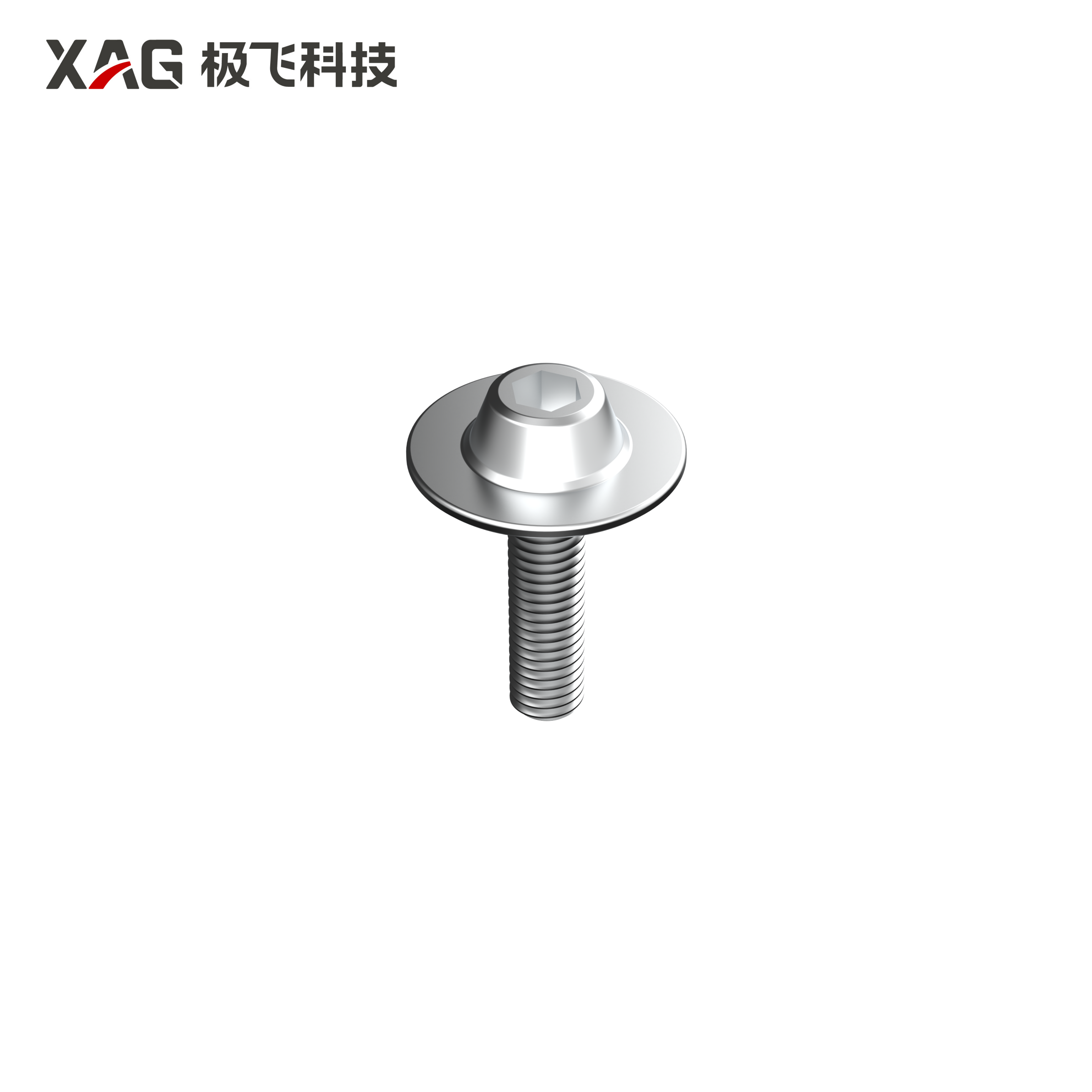 M5X20 定制版内六角螺丝（不含螺帽）