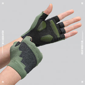 GRC桀骜无尽新款一体编织反光纱线专业XRD缓震公路车骑行短指手套