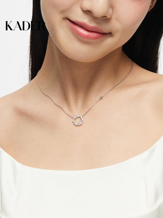 卡蒂罗麦穗花环项链女纯银轻奢小众2023年新款设计送闺蜜生日礼物 商品图1