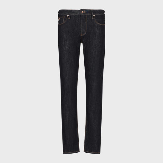 EMPORIO ARMANI 阿玛尼 男士棉质修身针织休闲牛仔裤 黑色 3R1J06 1DPXZ 0941 商品图0