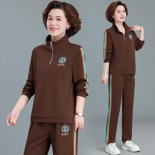 休闲长袖衣服40岁50妇女两件套（货号 ML22123） 商品图2