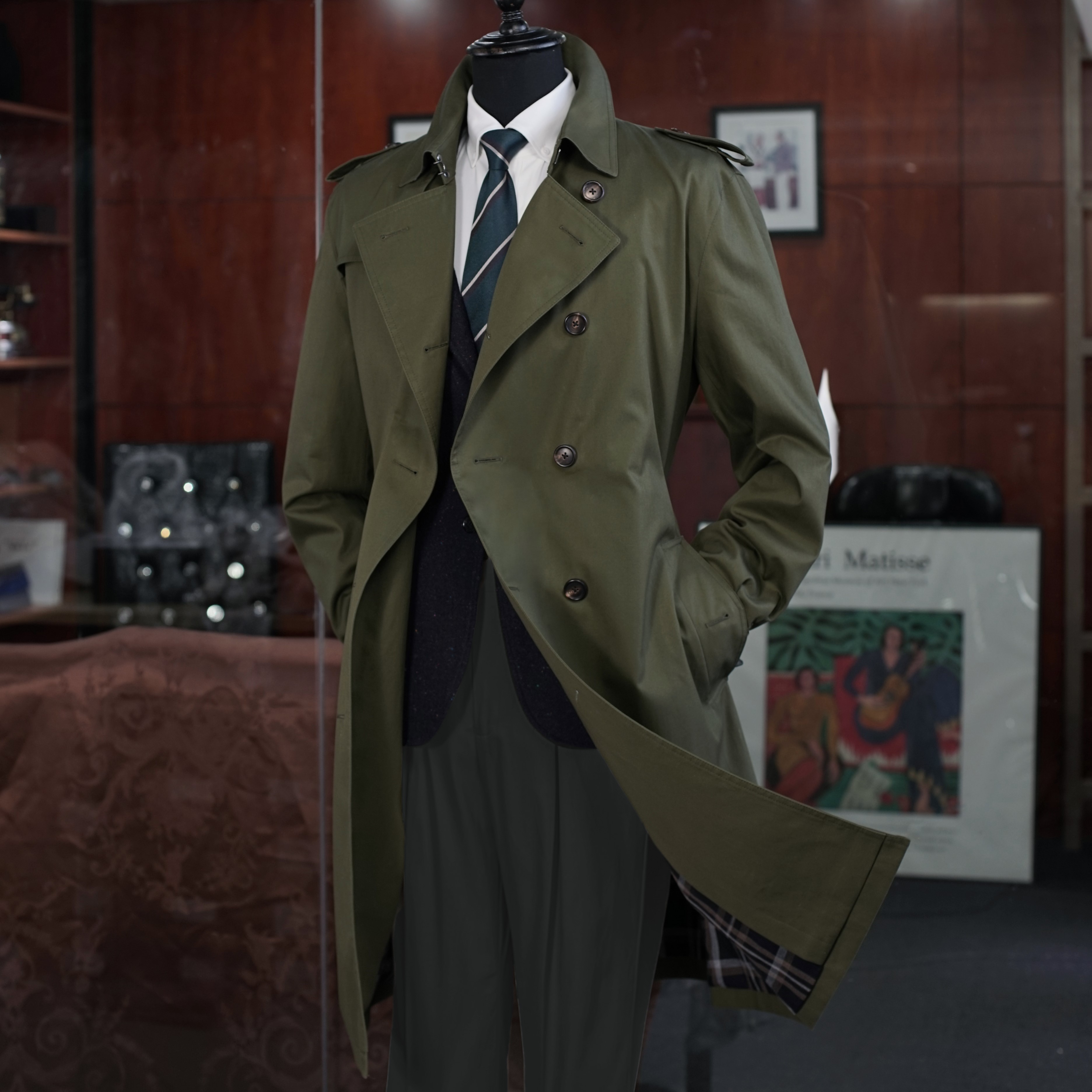 男士堑壕款风衣-快定制