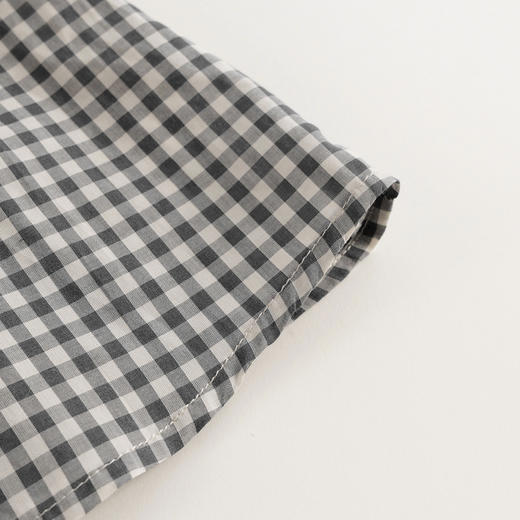 【马克珍妮 芦芙】夏装新款 女童法式木耳边格纹连衣裙230395 商品图5